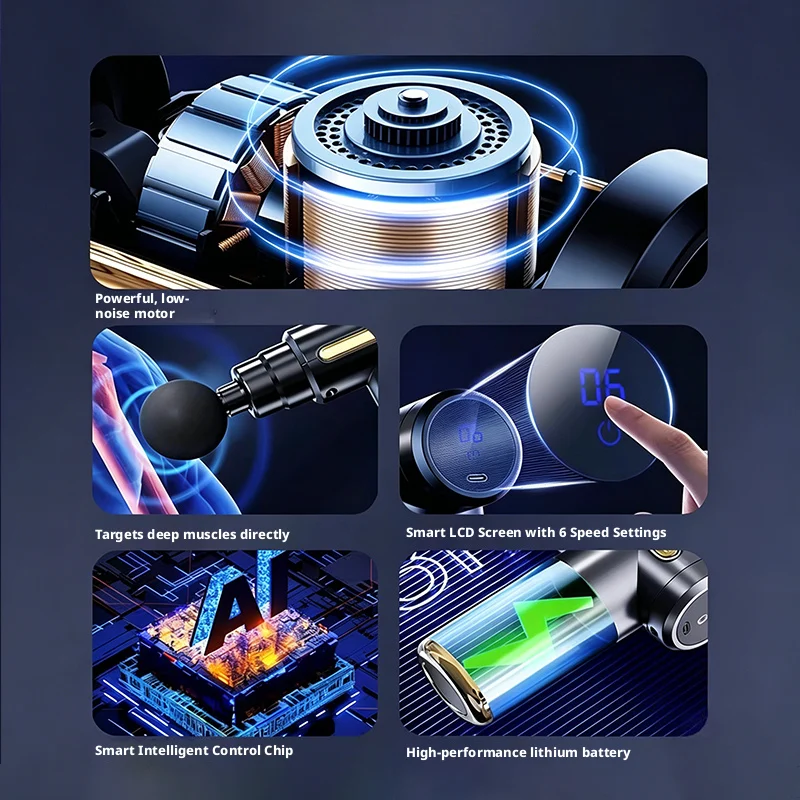 6 Speed Mini Electric Fascia G - Vibration Massage Gun recension och pris