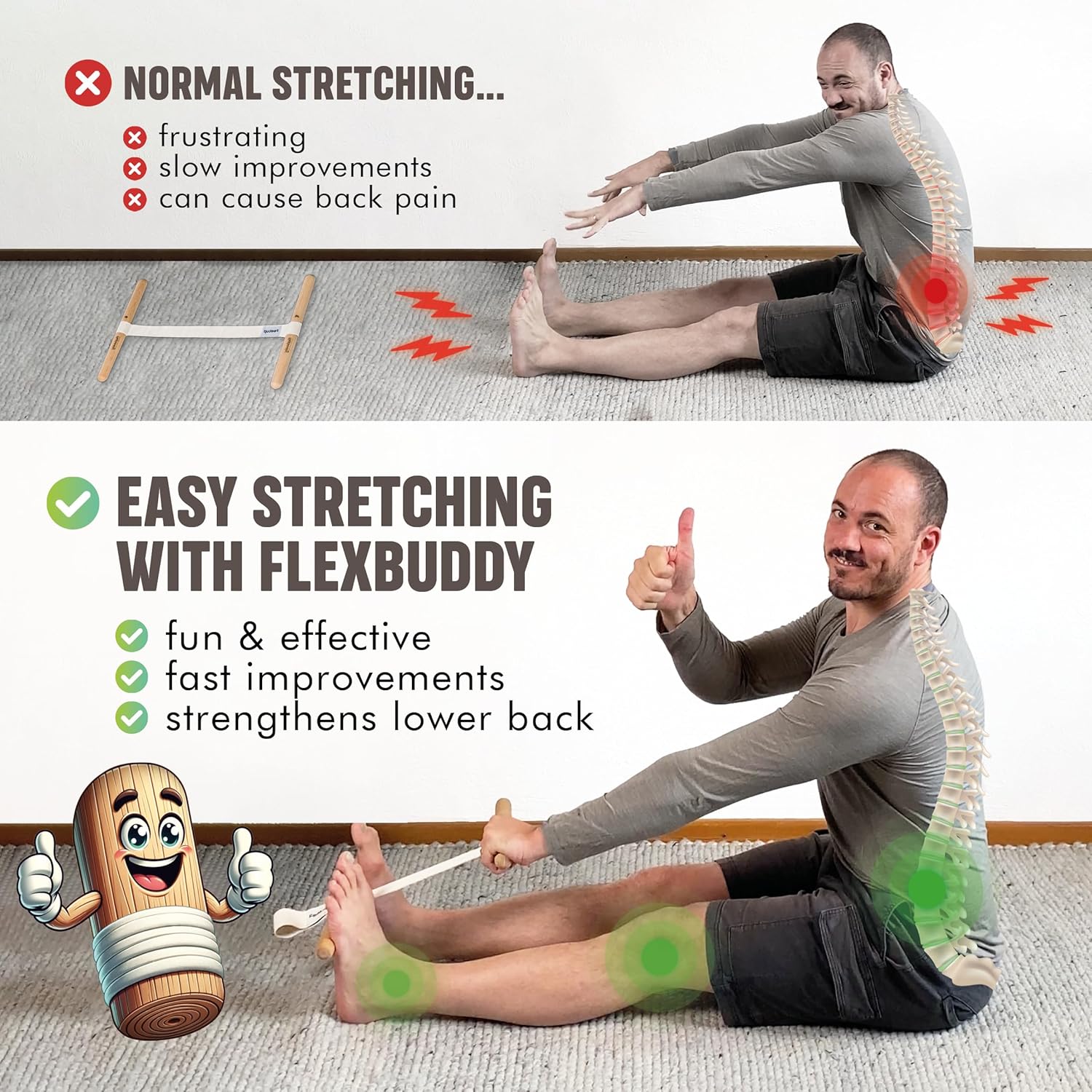 Hamstring Stretcher Adjustable - Fitness Of Yoga recension och pris