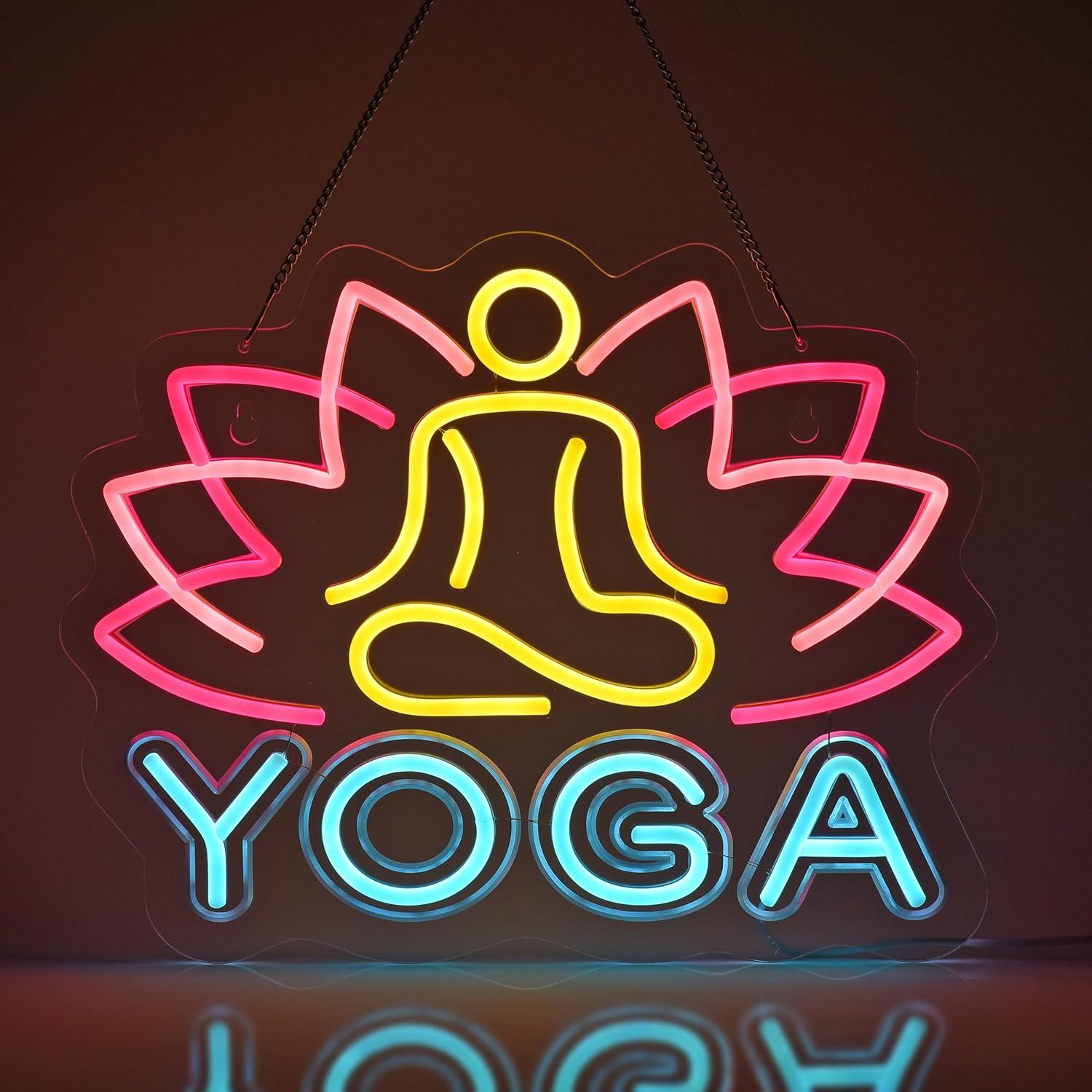 Yoga Neon Sign Neon Lights Han - Yoga Fitness Club recension och pris