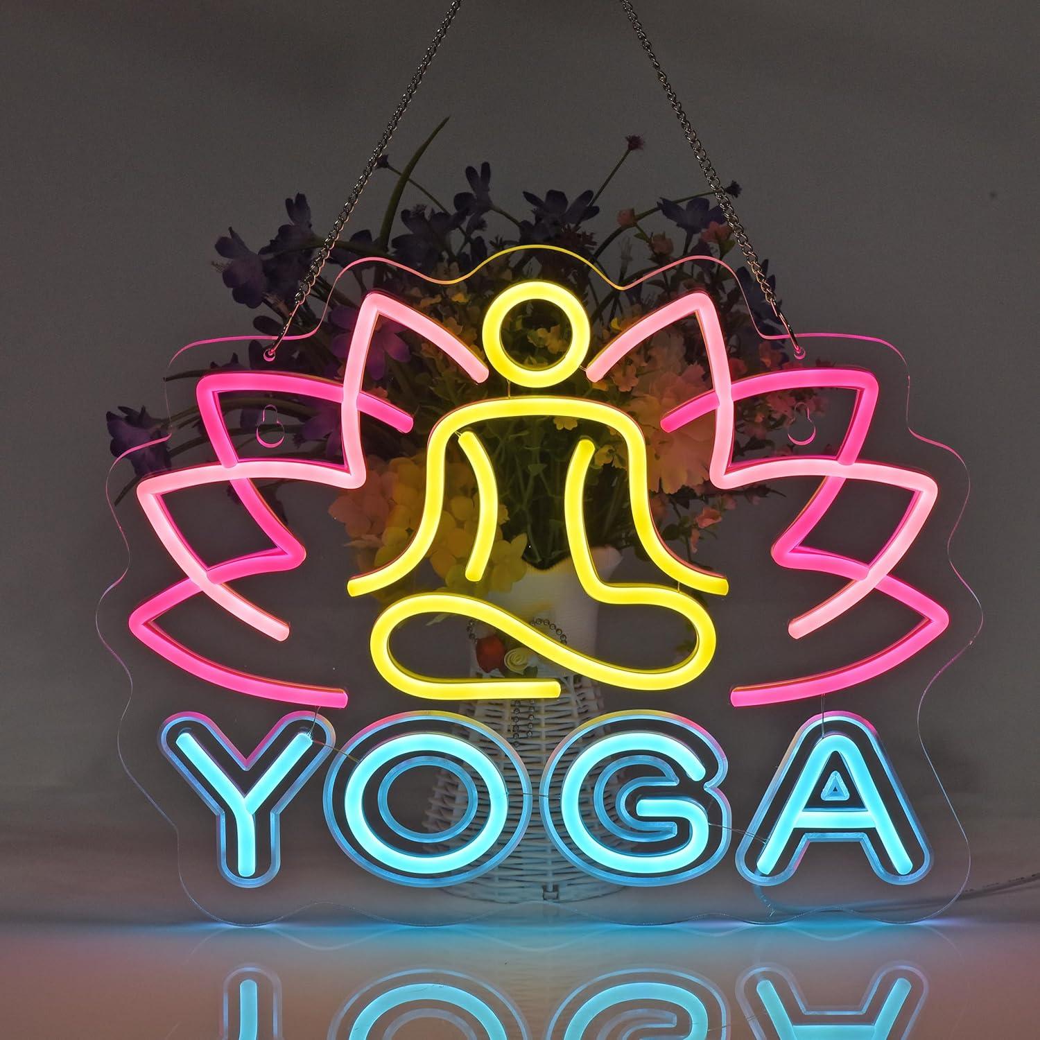 Yoga Neon Sign Neon Lights Han - Yoga Fitness Club recension och pris
