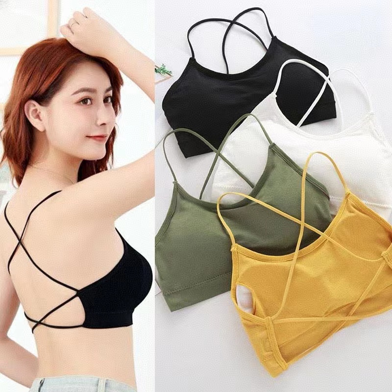 Summer Thin Sports Bra  Cross  - Yoga Fitness Youtube recension och pris