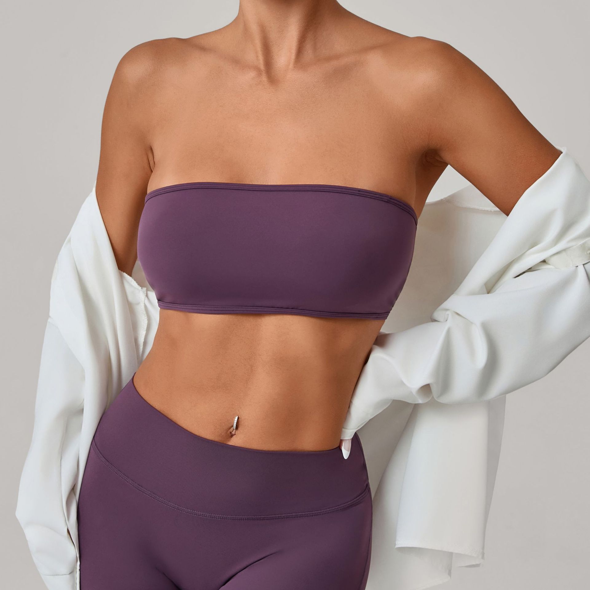 Women Strapless Sports Bra Gym - Yoga Fitness Youtube recension och pris