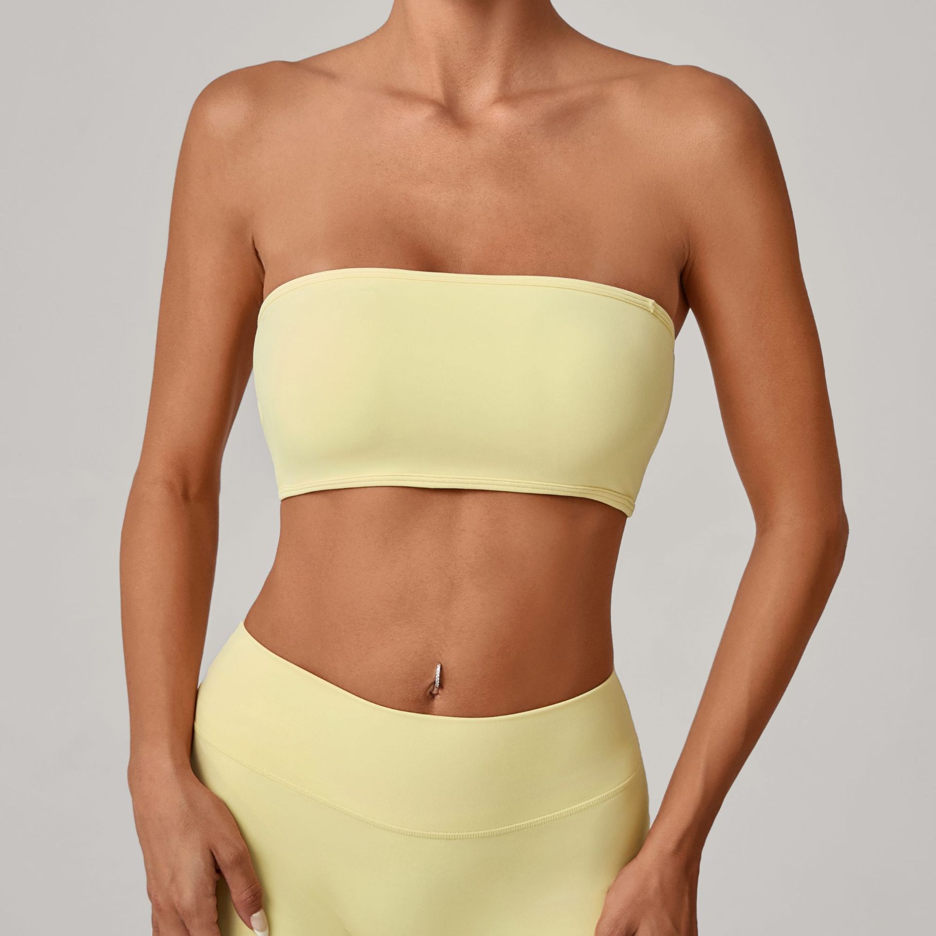 Women Strapless Sports Bra Gym - Yoga Fitness Youtube recension och pris