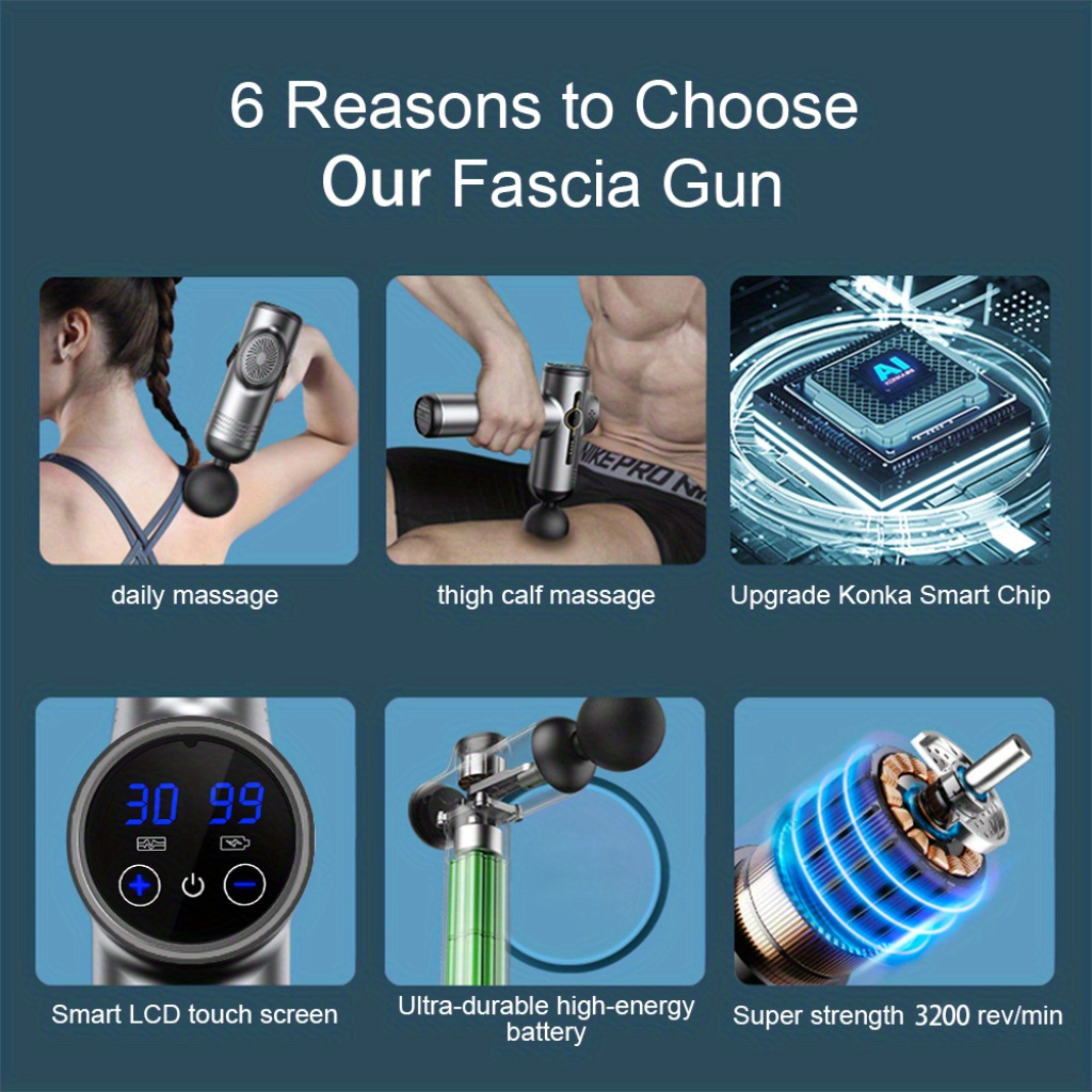 99 Level Massage Gun Fascia De - Vibration Massage Gun recension och pris