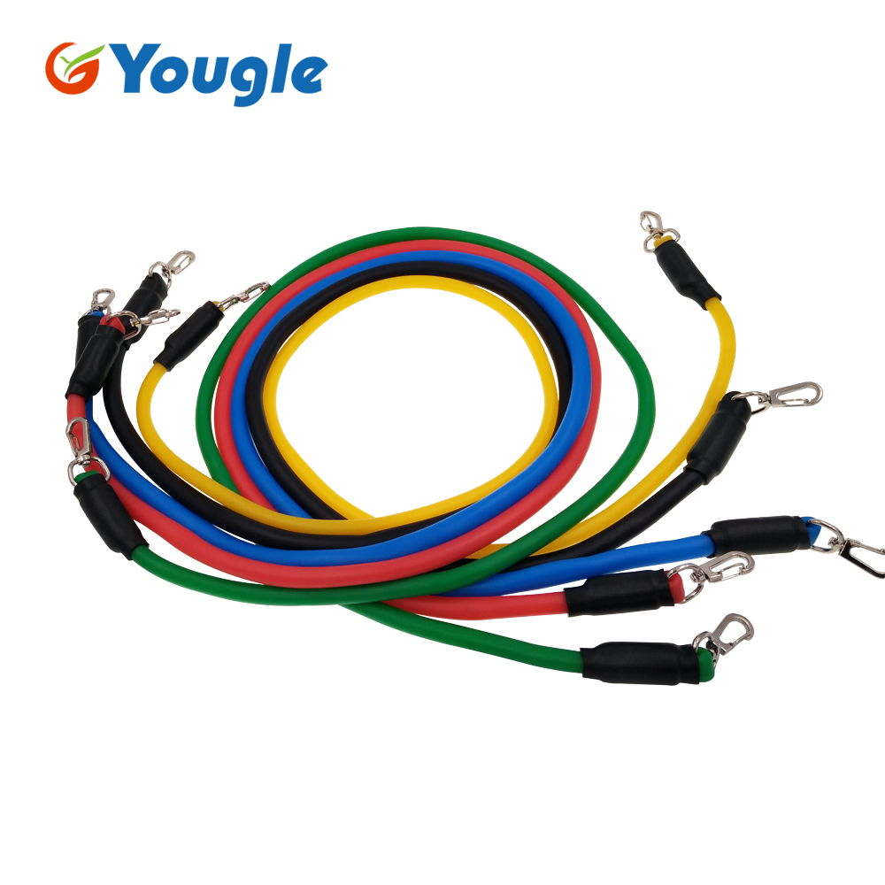 YOUGLE 11pcs/set Pull Rope Fit - Yoga Fitness Youtube recension och pris